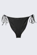 Black - Strappy Bikini Bottoms - 3