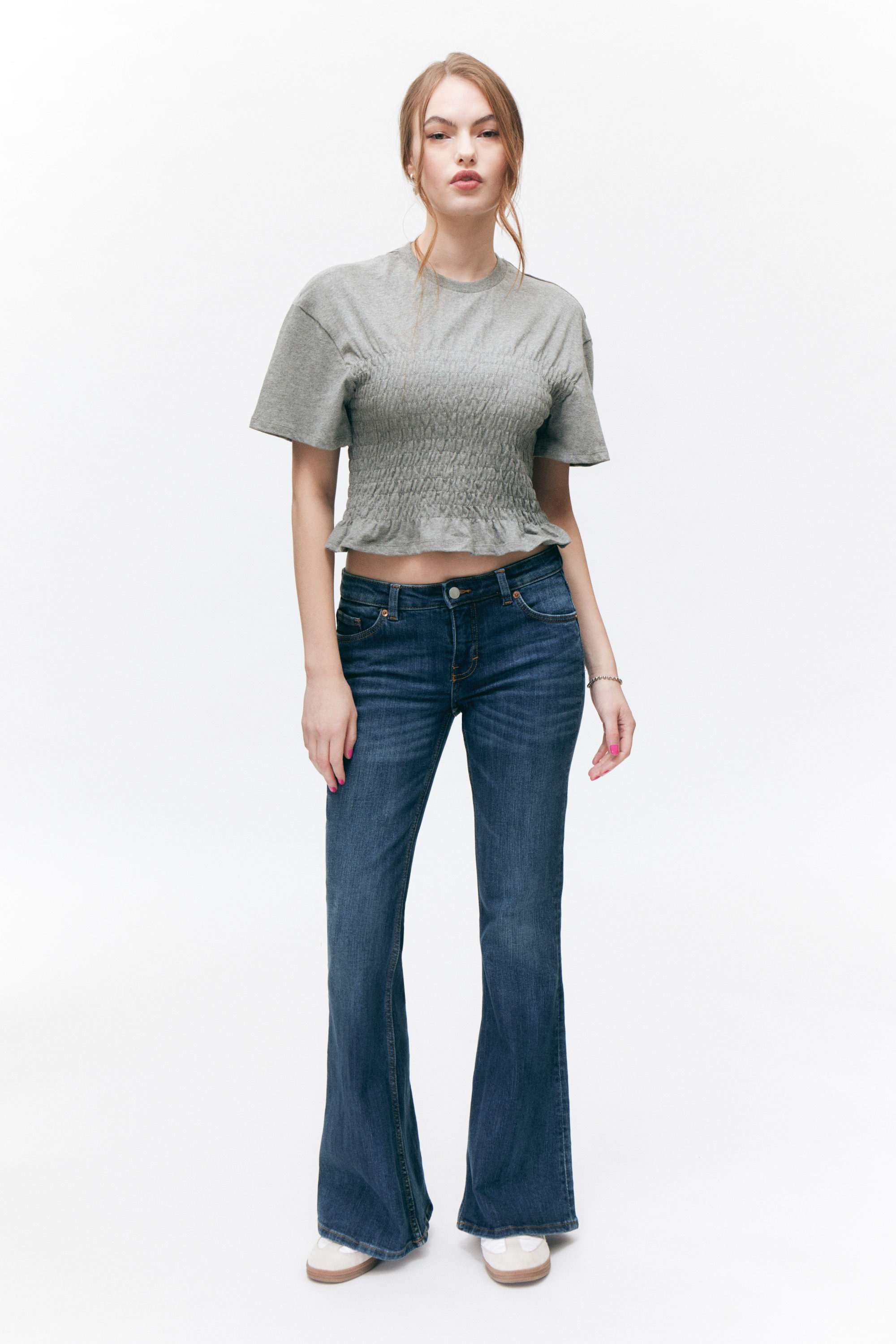 Ocean Blue - Katsumi Low Waist Flared Jeans - 0