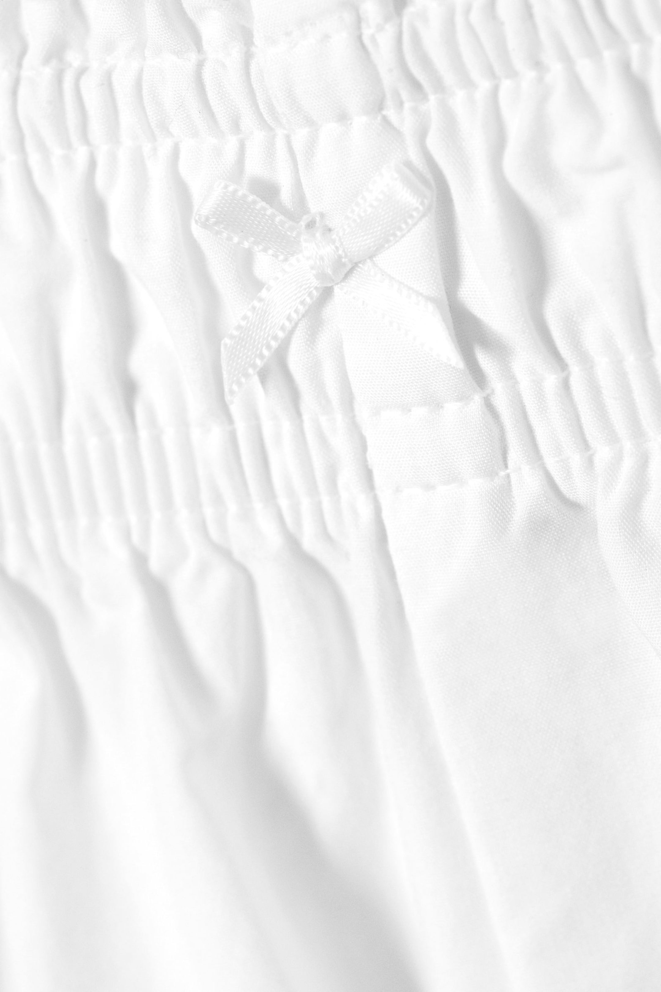 White - Mid-Rise Cotton Poplin Pyjama Shorts - 5