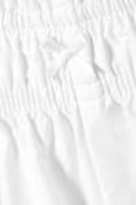 White - Mid-Rise Cotton Poplin Pyjama Shorts - 5