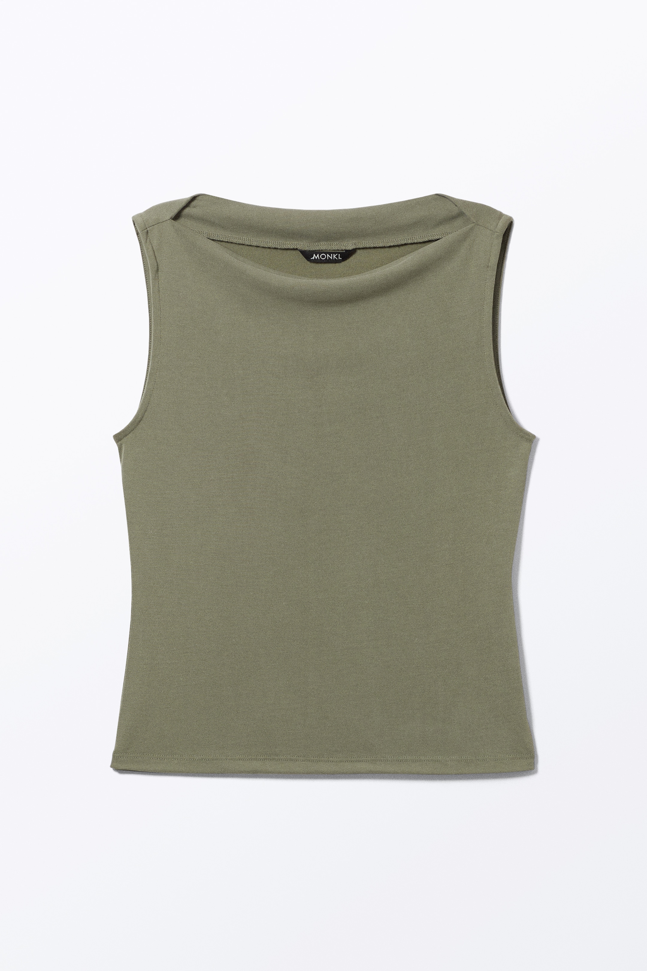 Zobacz większy obraz: Bardzo miękki top bez rękawów - Zieleń khaki - ONA | H&M PL 4
