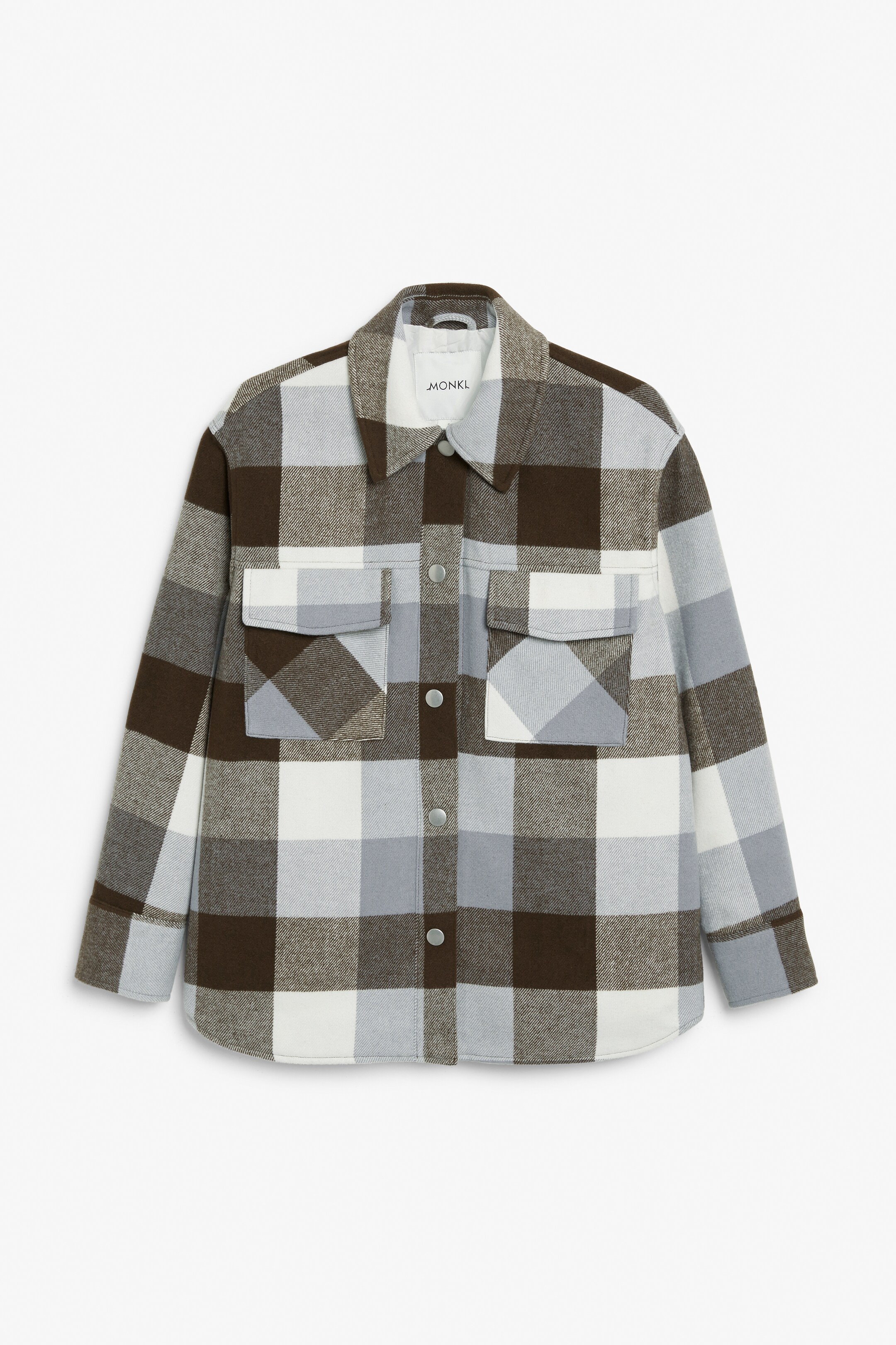 Visa större bild: Regular fit shacket - Checkered - DAM | H&M SE 1
