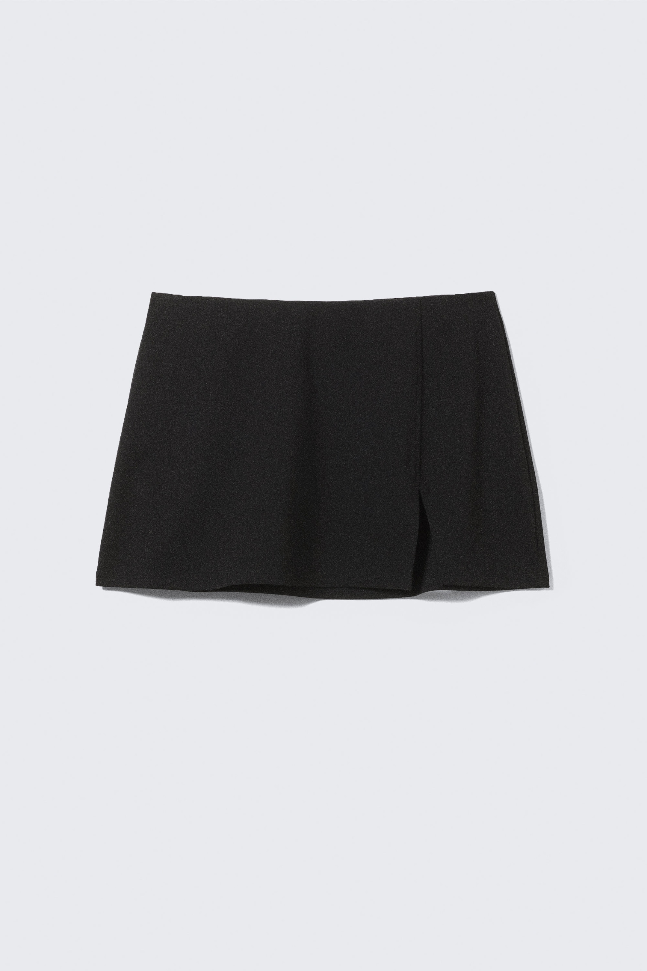 Svart - Kort pull-on-kjol - 3