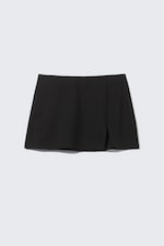 Svart - Kort pull-on-kjol - 3