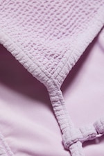 Mauve clair - Haut de bikini structuré à encolure carrée - 5