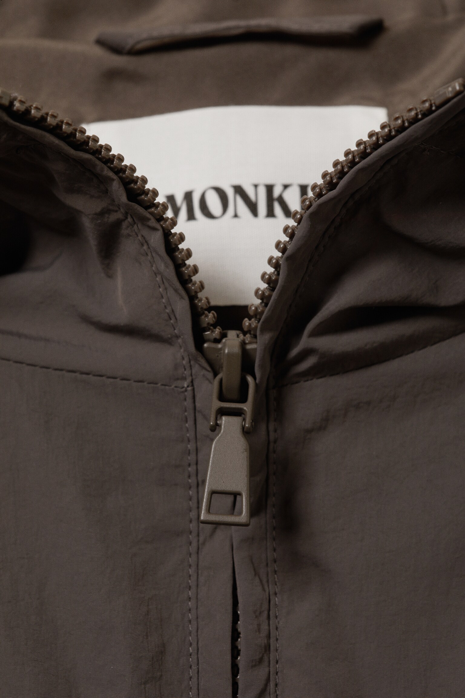 Windbreaker Nylon Jacket - Dark Grey/Dusty Khaki Green - 3