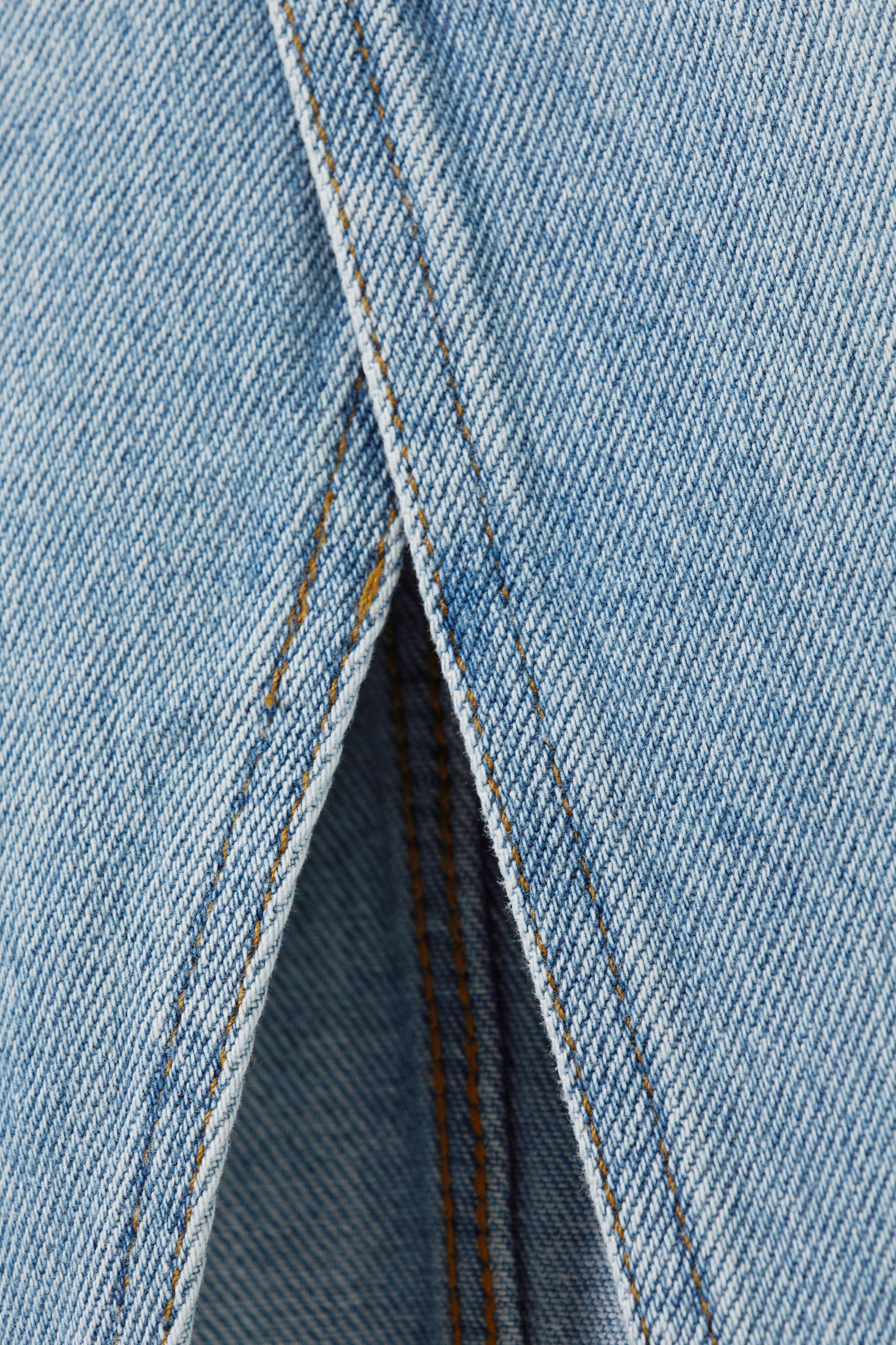 Fresh Blue - Light Blue - Midi denim skirt - 5