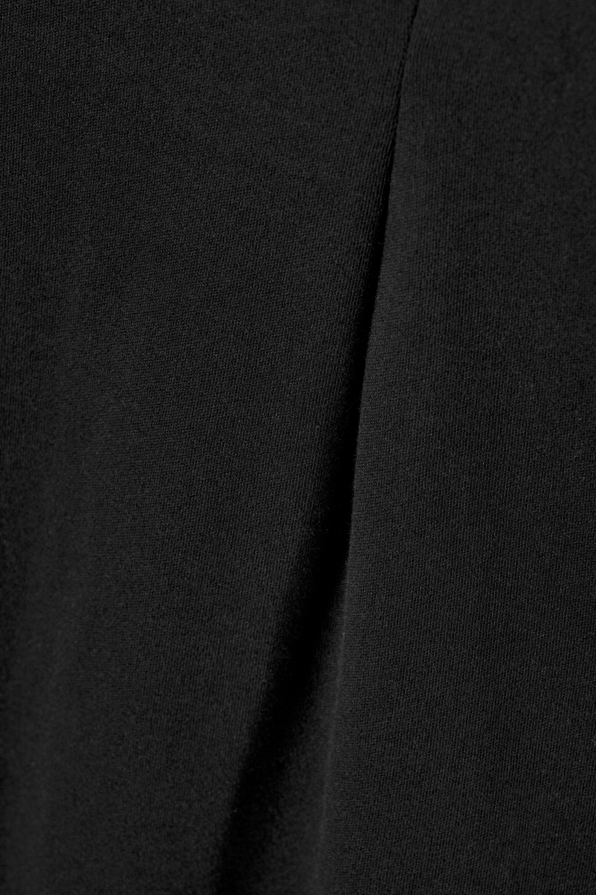 Black - Structured Mini T-shirt Dress - 4