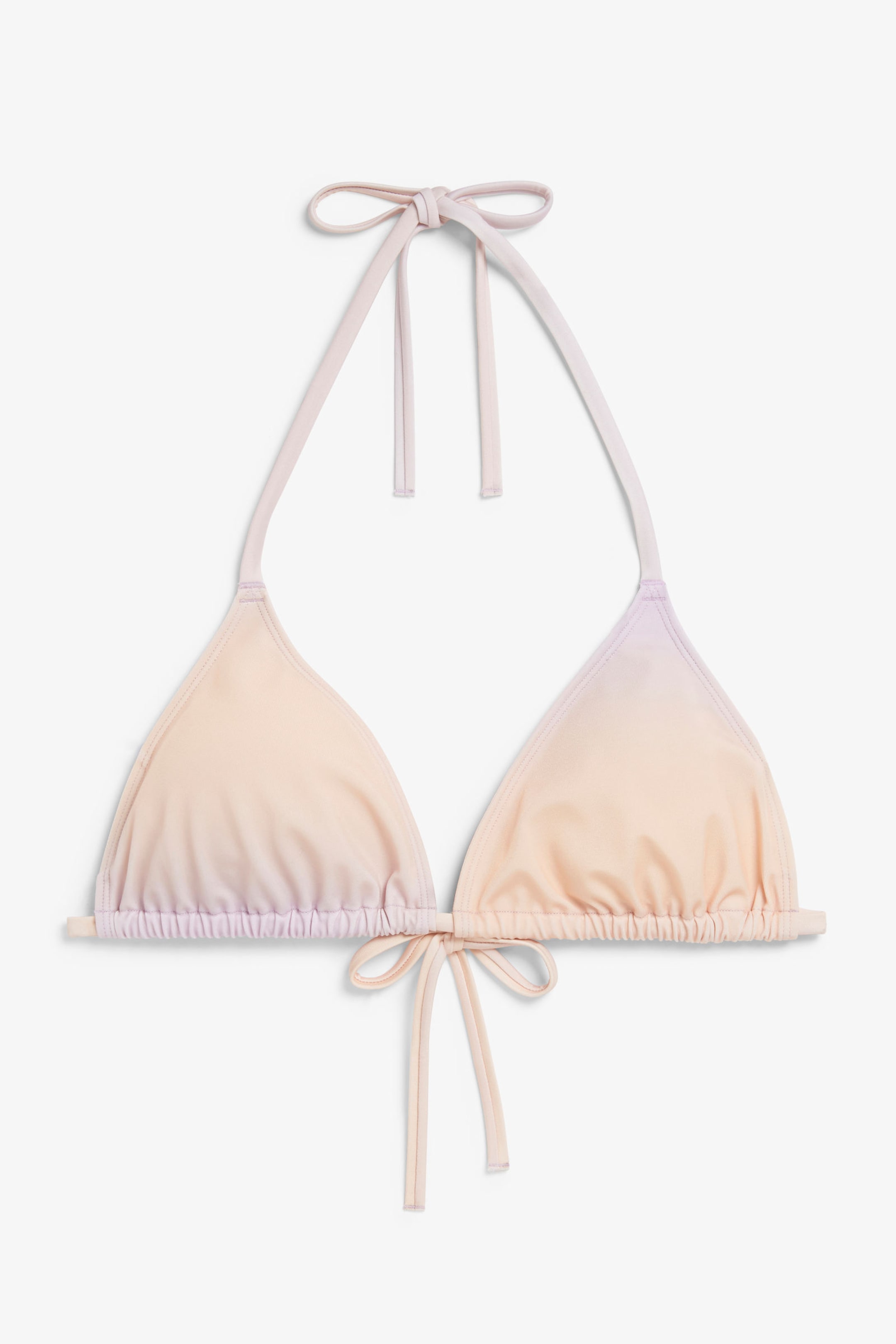 Ombré in Orange und Lila - Triangel-Bikinioberteil - 0