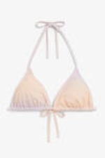 Ombré in Orange und Lila - Triangel-Bikinioberteil - 0