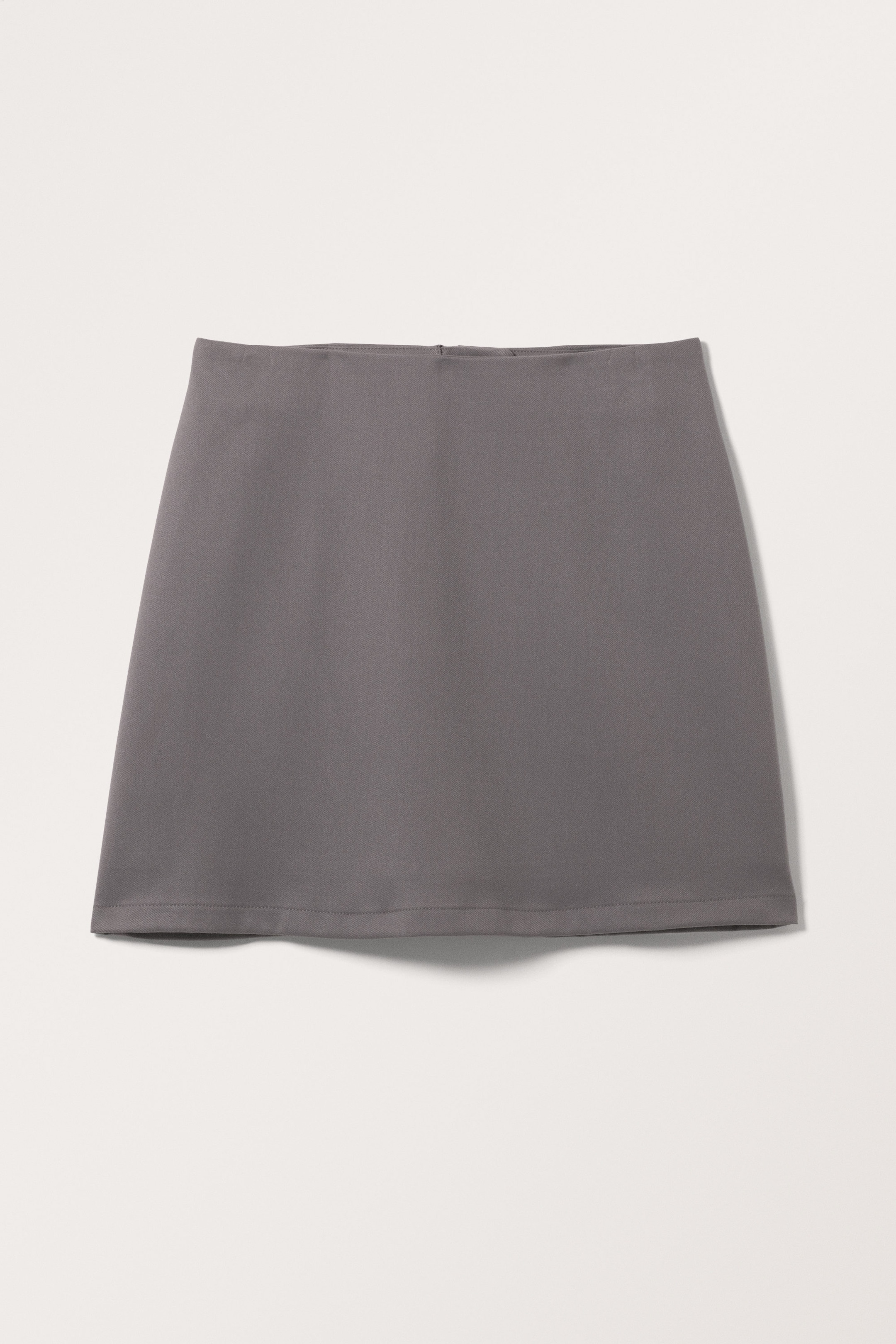 Dark Grey - A-line mini skirt - 0