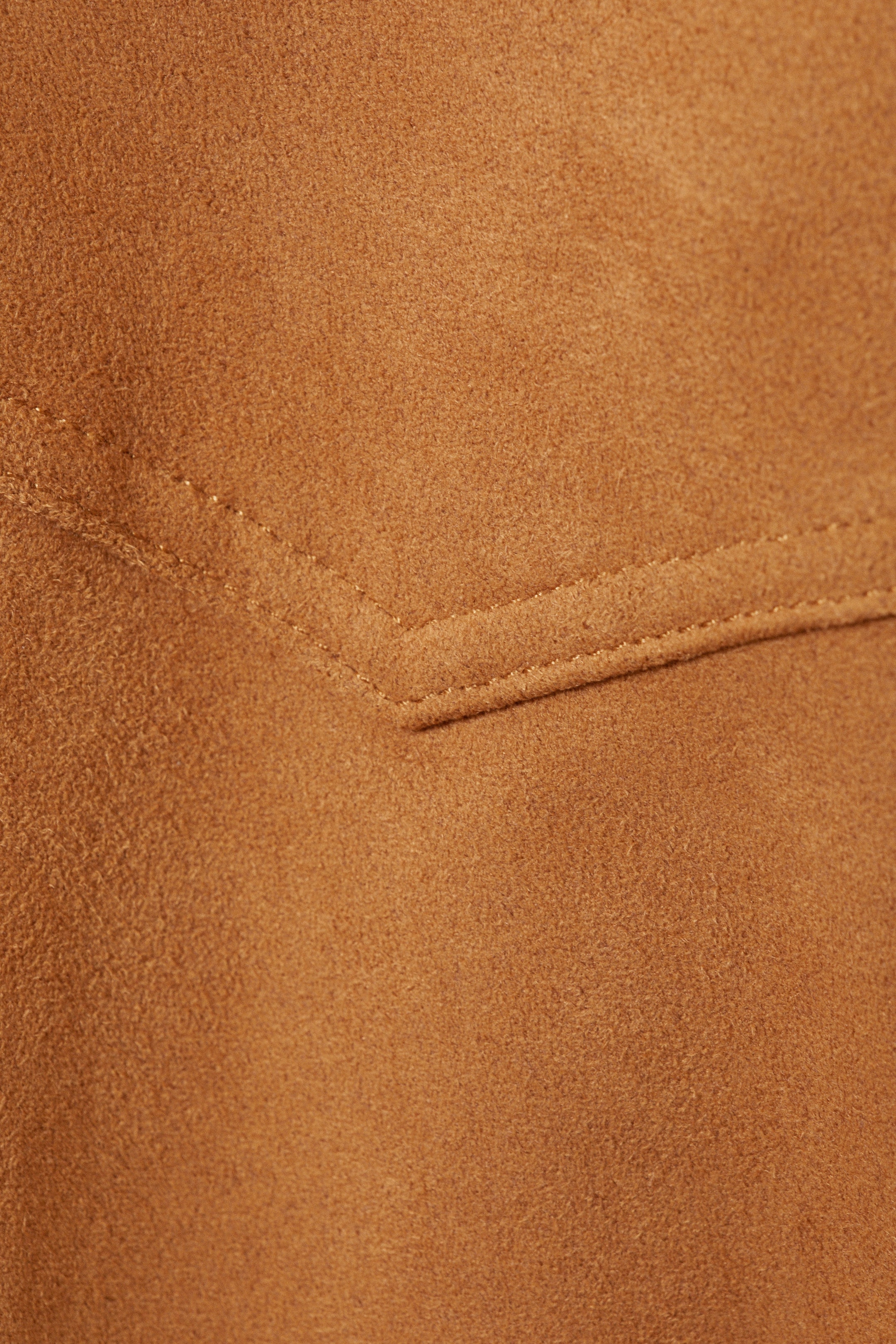 Braun - Cropped Westernhemd aus Wildlederimitat - 6