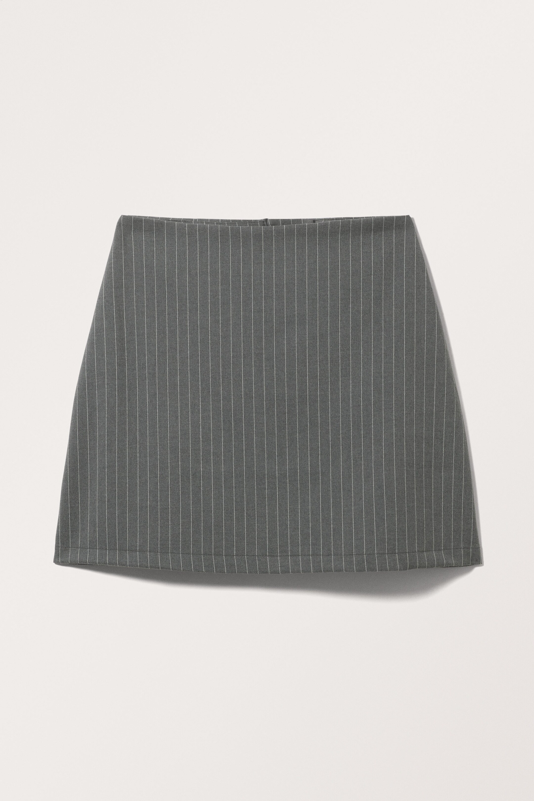 Dark Grey - Pinstripe - A-line mini skirt - 0
