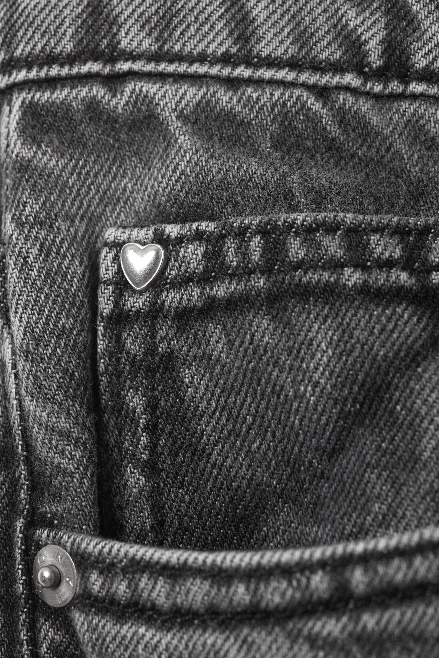 Dżinsy Missy Low Waist Loose Straight Leg - Haunted Black - 4