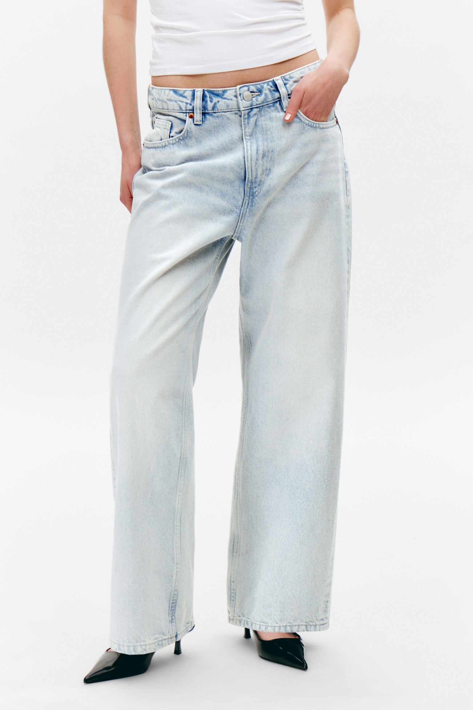 Dżinsy Missy Low Waist Loose Straight Leg - Fluid Blue - Light Blue - 6