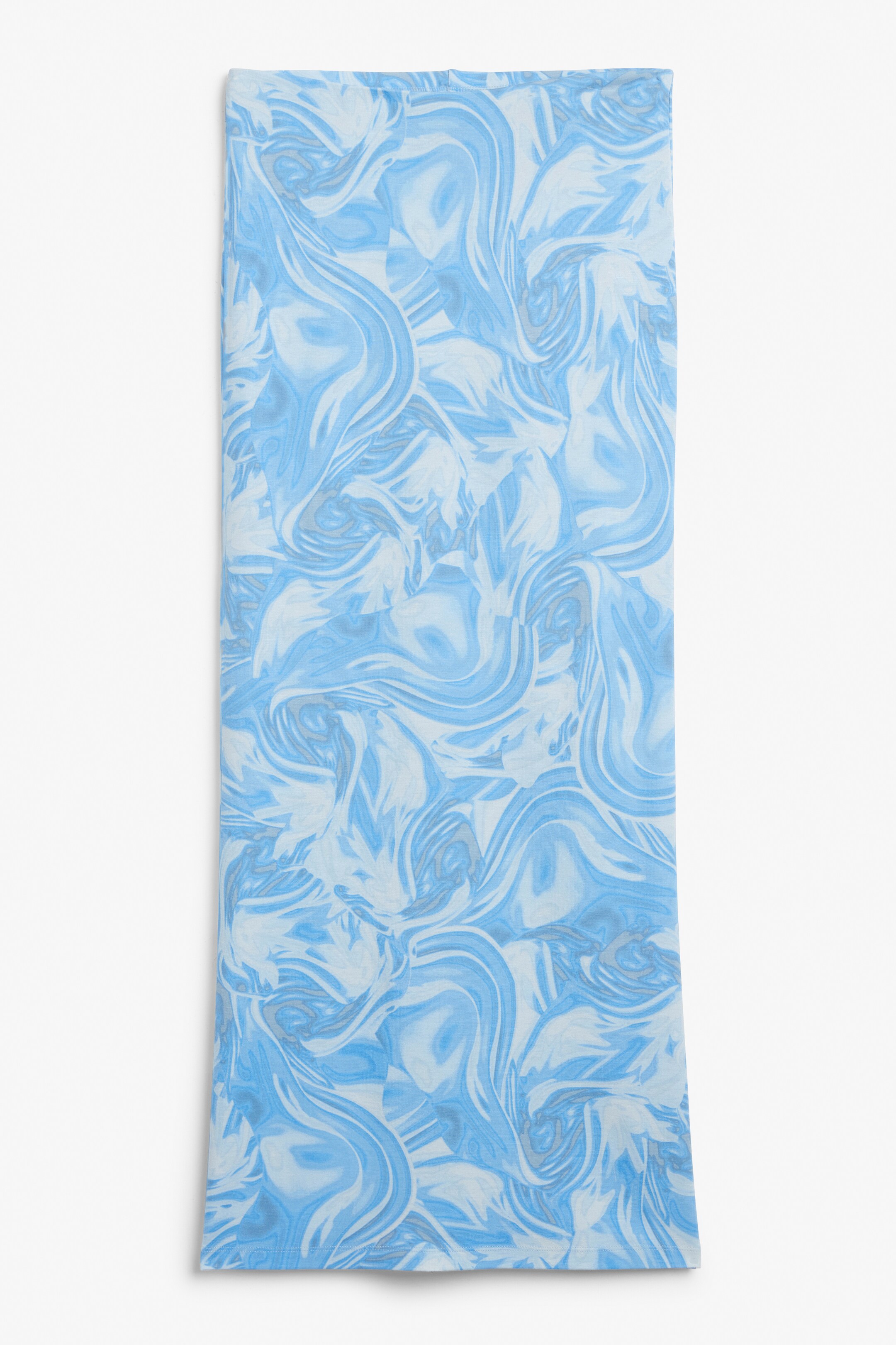 Ingrandisci l'immagine: Jersey pencil skirt - Blue water swirls - DONNA | H&M CH 1