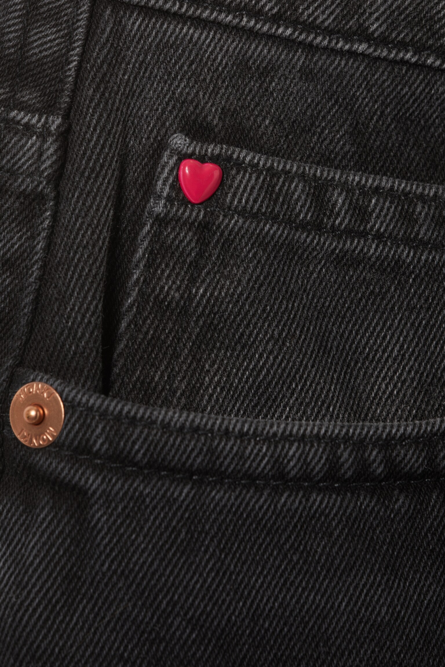 Dżinsy Peggy Low Waist Loose Baggy Leg - Washed Black - 7