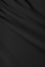 Schwarz - Drapiertes One-Shoulder-Top aus Nylon - 1