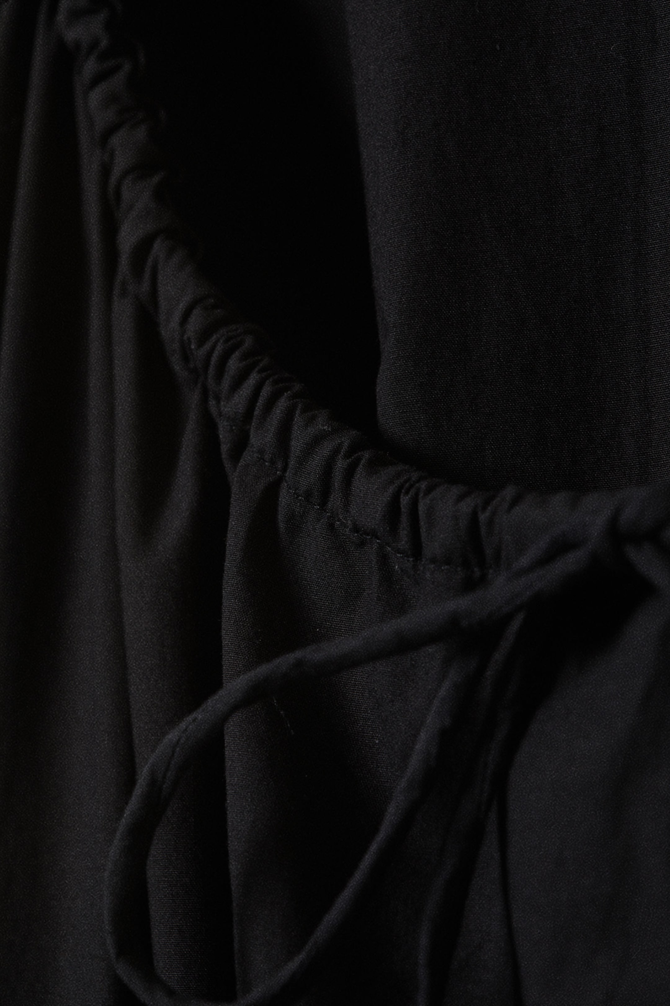 Black - Tiered Cotton Poplin Maxi Dress - 5