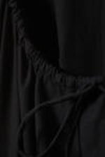 Black - Tiered Cotton Poplin Maxi Dress - 5