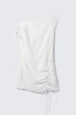 Off-white - Asymmetric Draped Mini Dress - 4