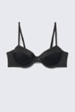 Black - Underwired Padded Bikini Top - 3