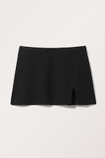 Schwarz - Mini-Schlupfrock - 0
