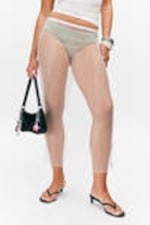 White - Mesh Midi Skirt - 1