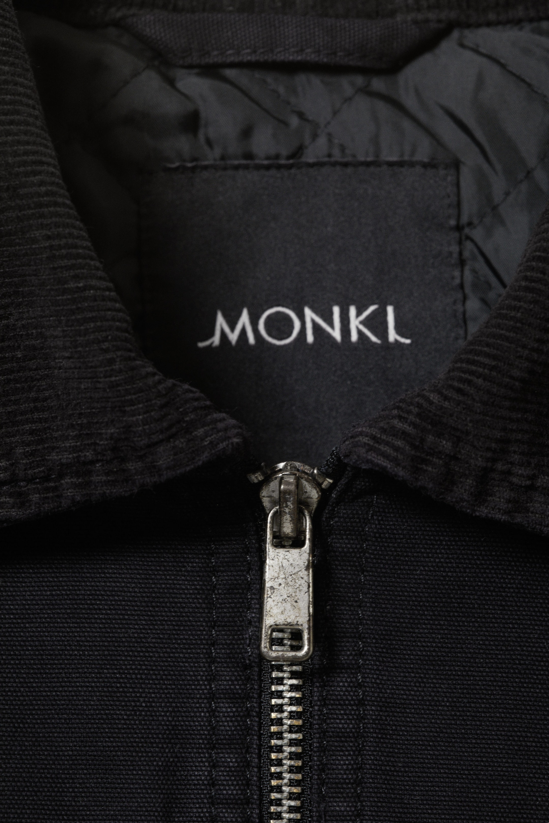 Black - Padded Cotton Canvas Jacket - 5