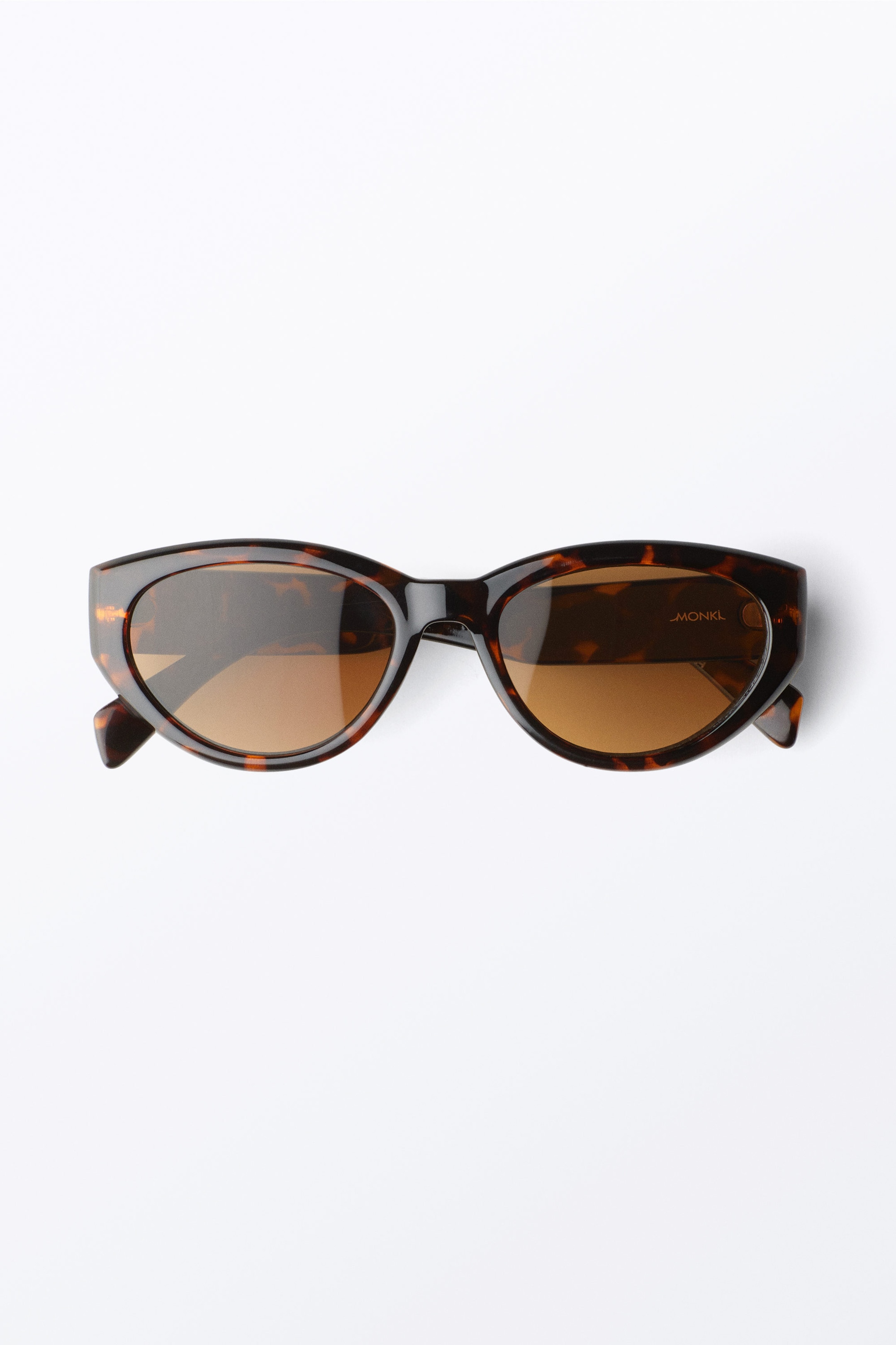 Tortoiseshell - bruna Linser - Kantiga cat-eye solglasögon - 1