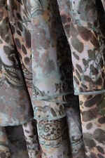 Leoparden-Paisly-Muster - Minirock mit Rüschen - 1