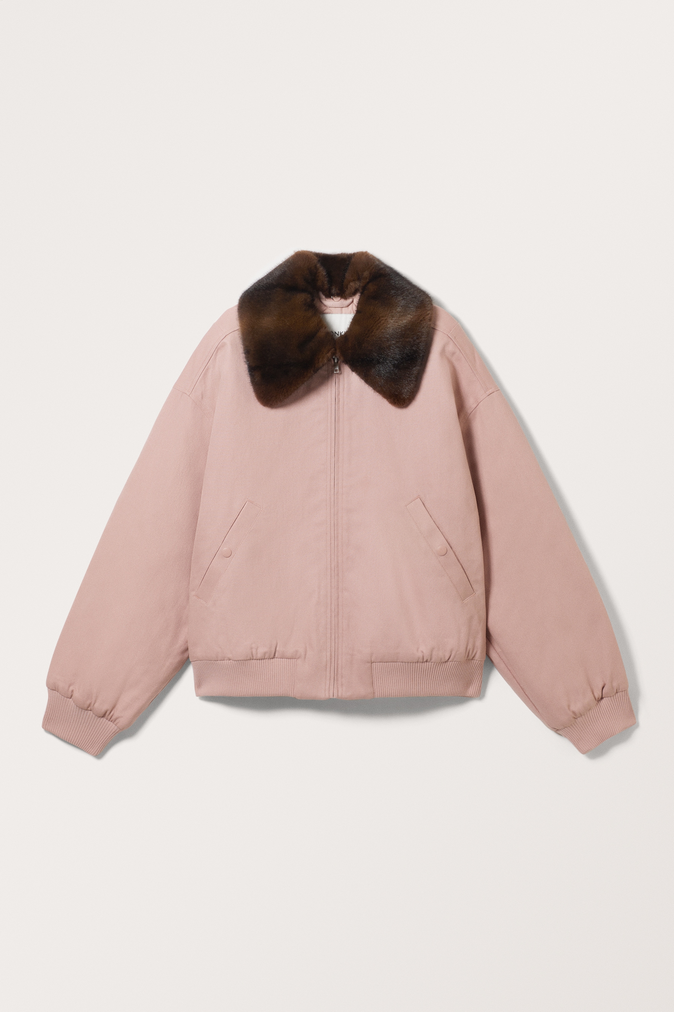 Größeres Bild ansehen: Locker geschnittene, gefütterte Bomberjacke - Helles Altrosa - Ladies | H&M DE 1