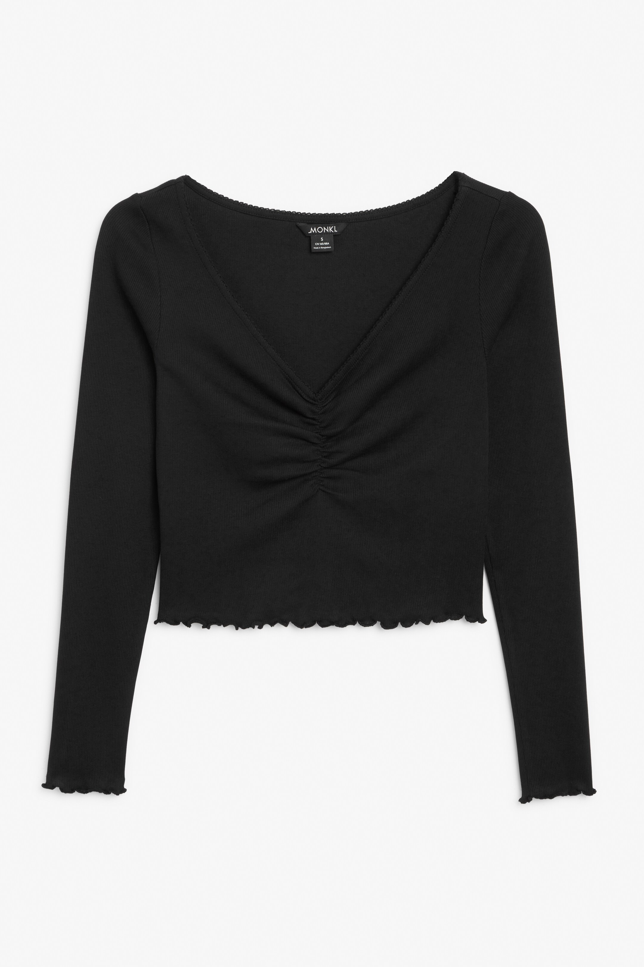Größeres Bild ansehen: Eng anliegendes langärmeliges Oberteil - Schwarz - Ladies | H&M DE 1