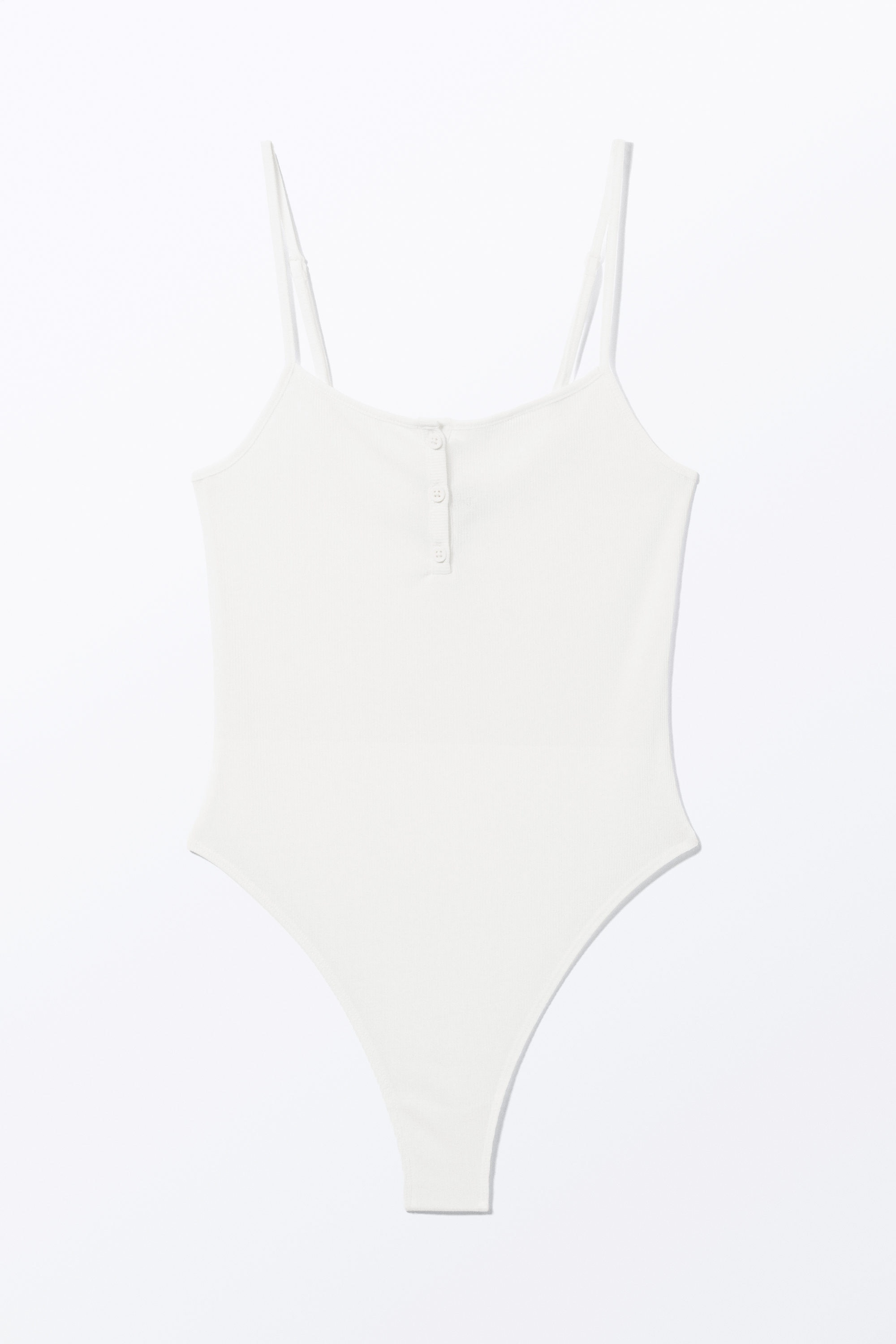 Weiß - Gerippter Body - 3