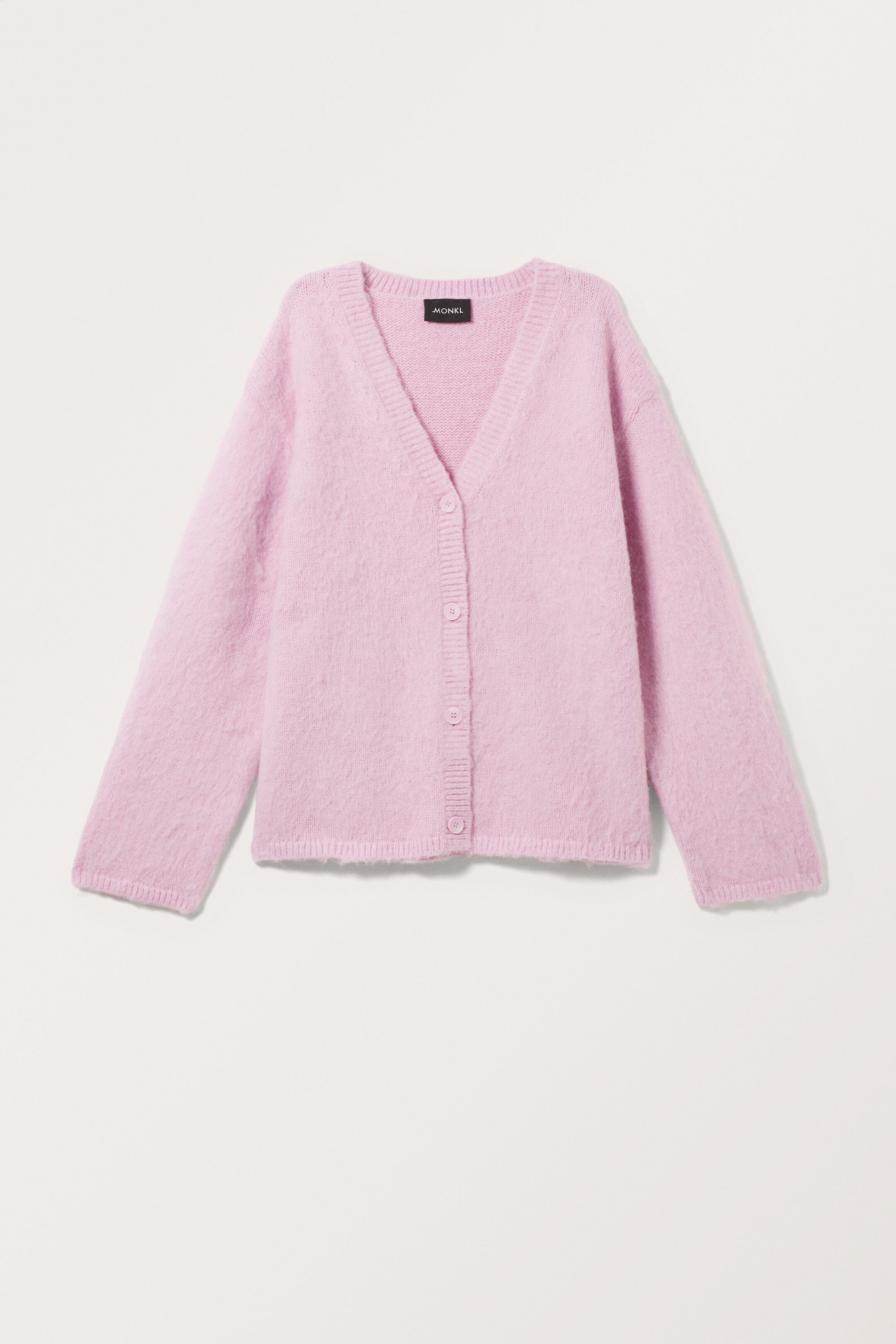 Light Pink - Fluffy knit cardigan - 0