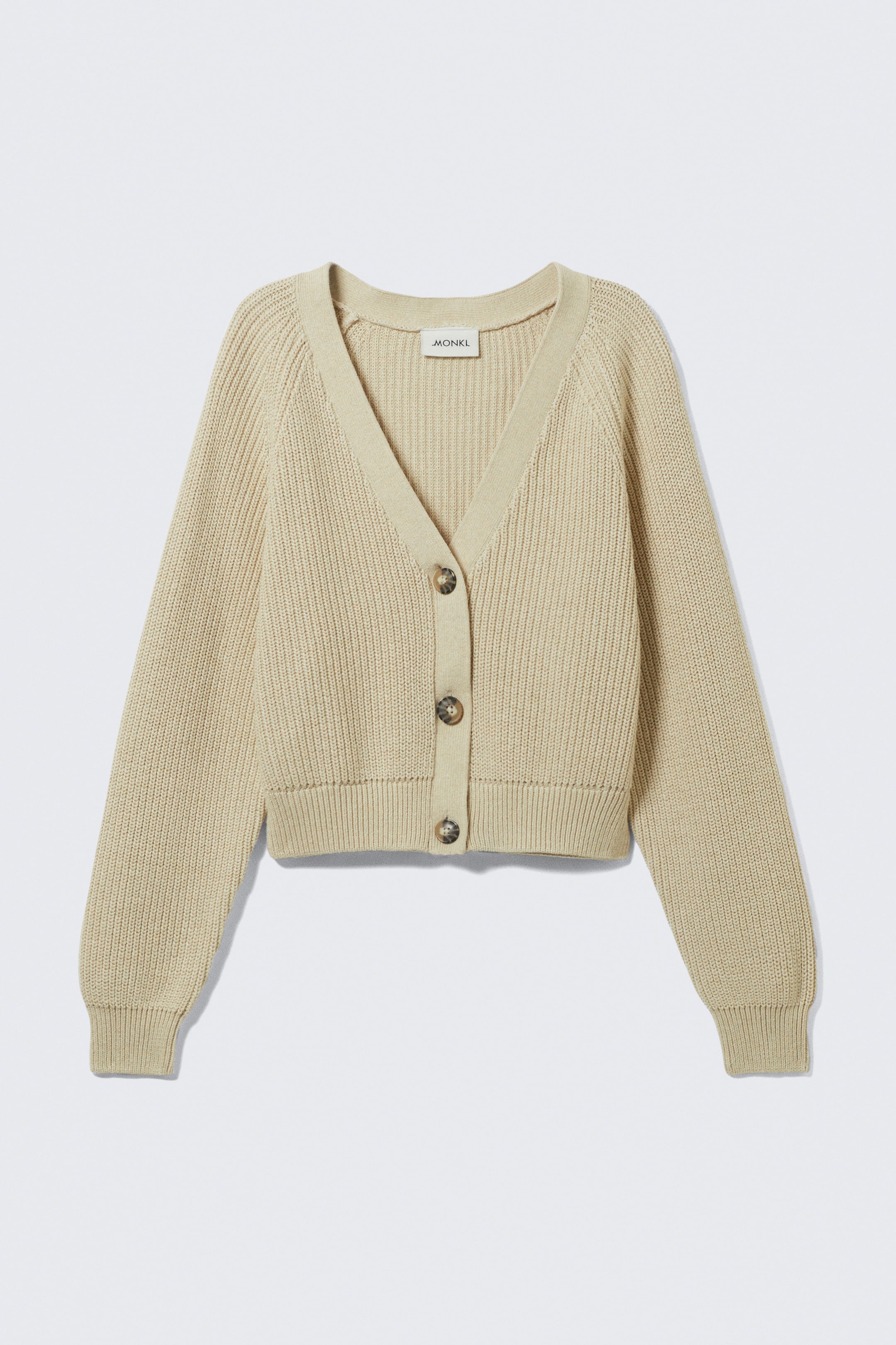 Zobacz większy obraz: Chunky cropped cardigan - Beżowy - ONA | H&M PL 4