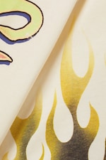 Light Yellow - Cosmic Blaze - Oversized Throw-on T-shirt - 5