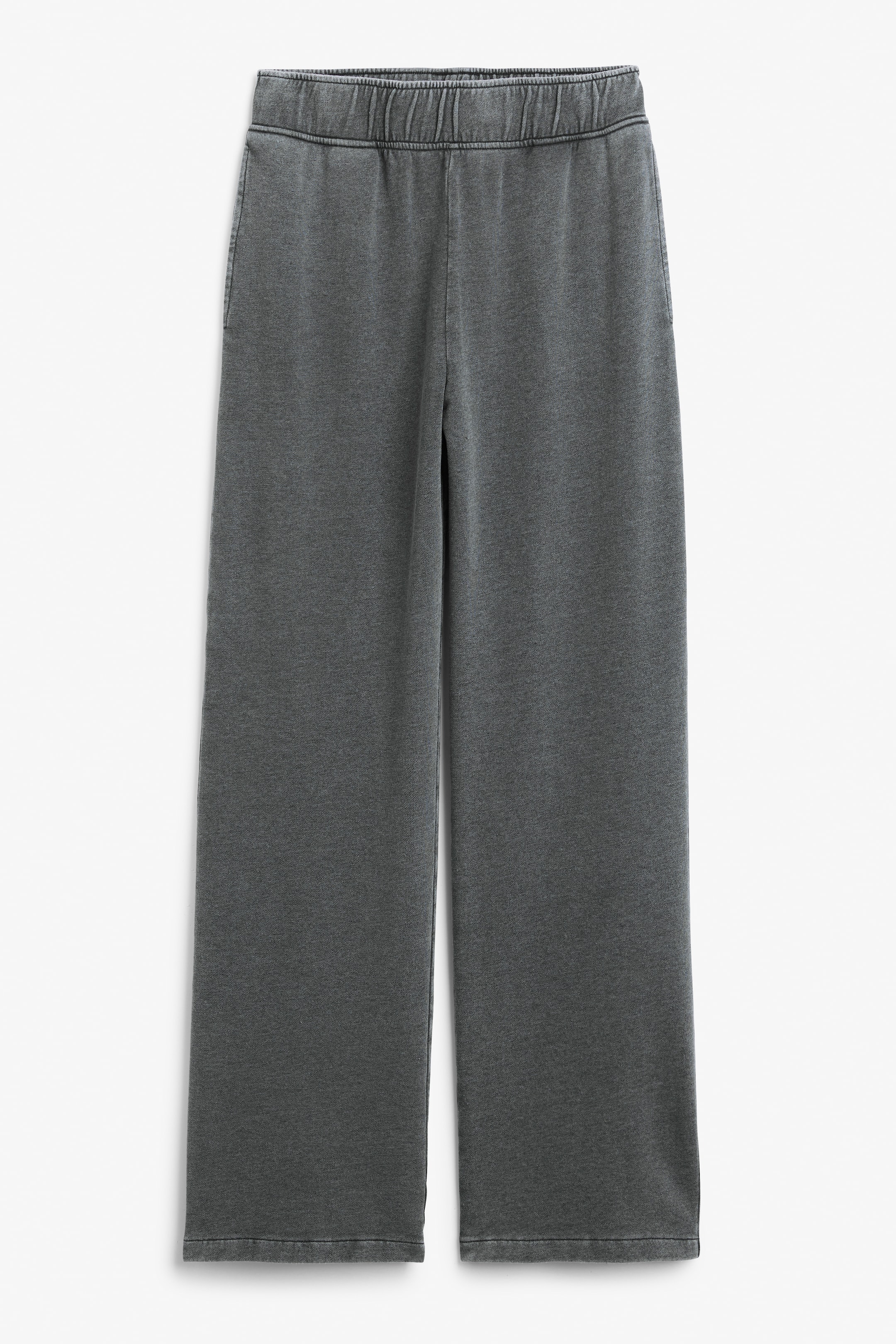 View larger image: Wide leg tracksuit trousers - Grey acid wash - Ladies | H&M GB 1