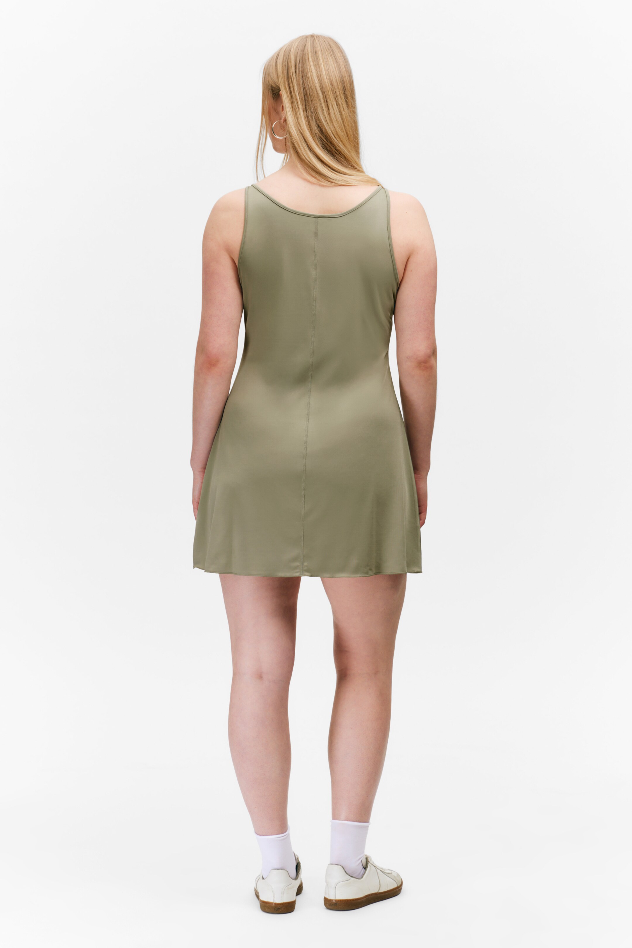 Ingrandisci l'immagine: Mini Jersey Tank Dress - Khaki Green - DONNA | H&M CH 3