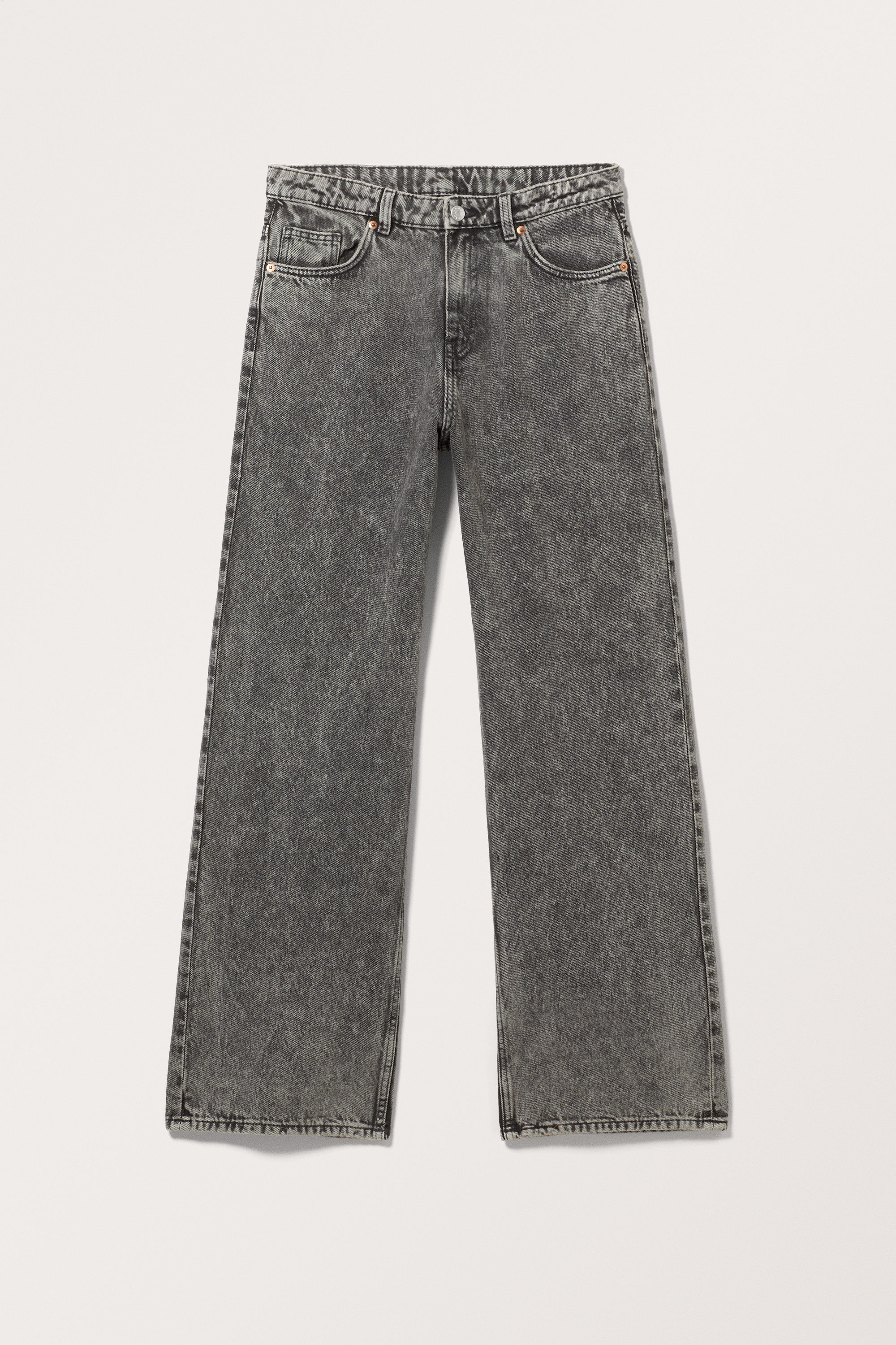 Washed Black - Naoki Low Loose Jeans - 6