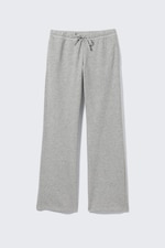 Grey Melange - Soft Terry Pyjama Bottoms - 0
