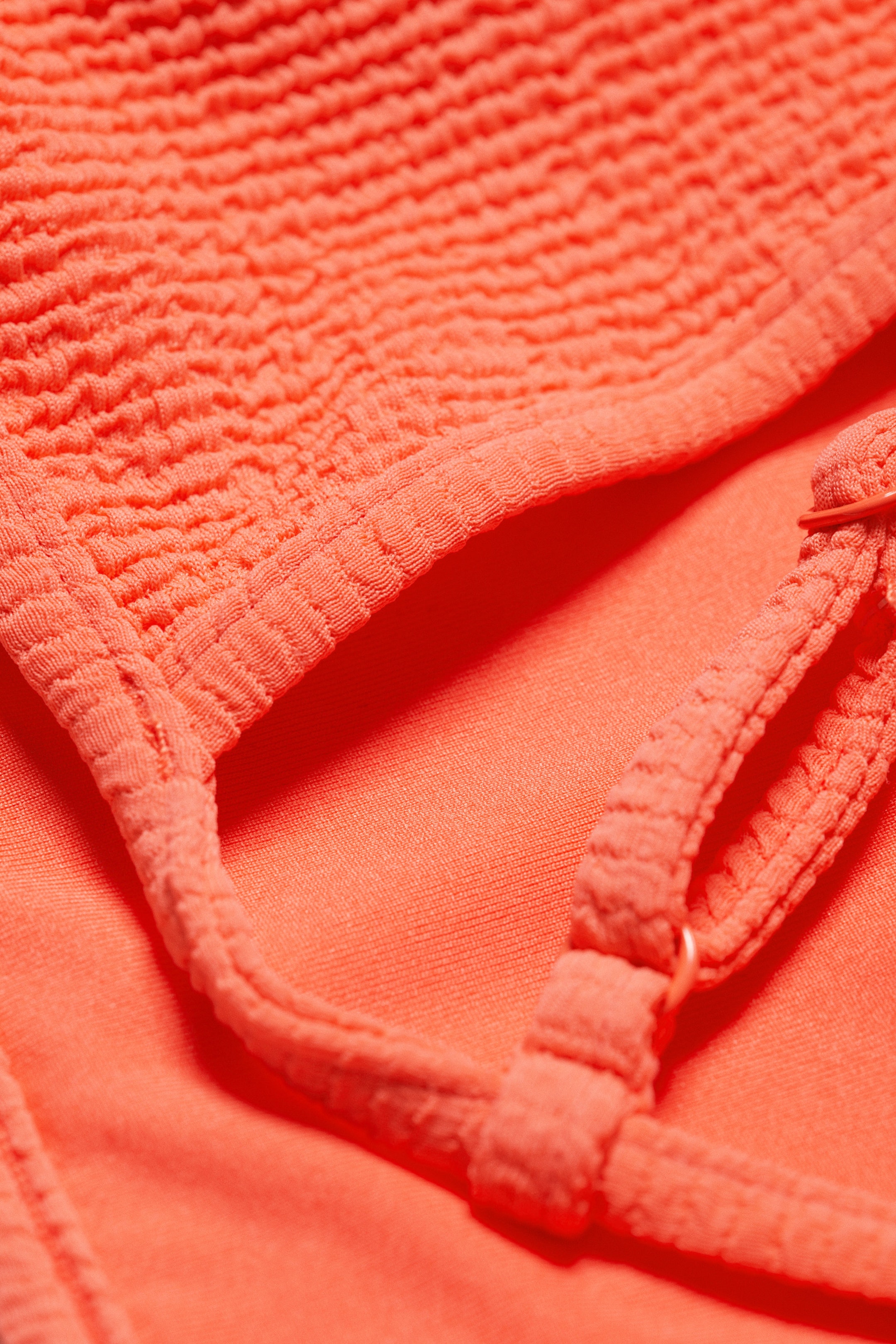 Bright Red - Structured Square Neck Bikini Top - 5