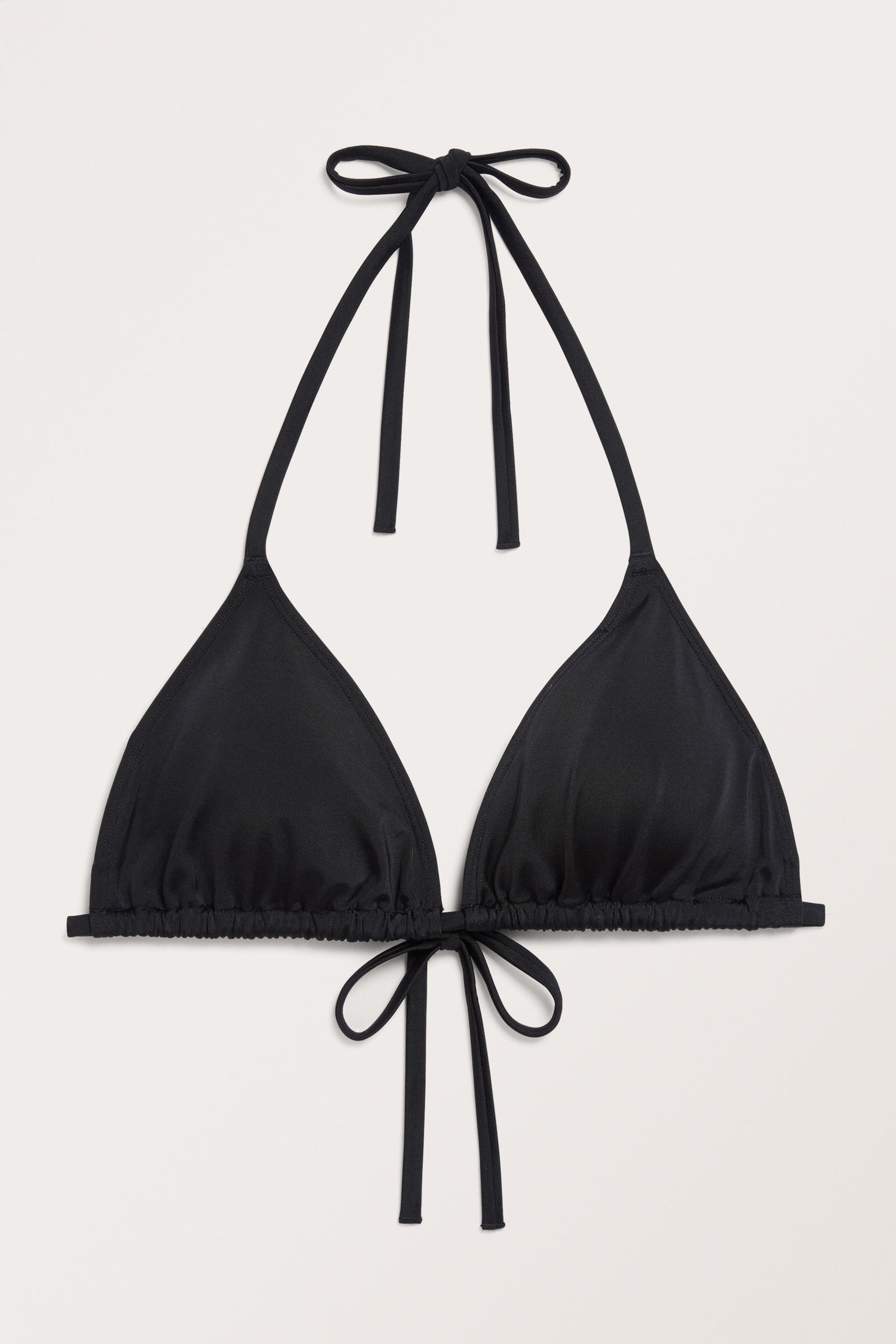 Black - Triangle bikini top - 3