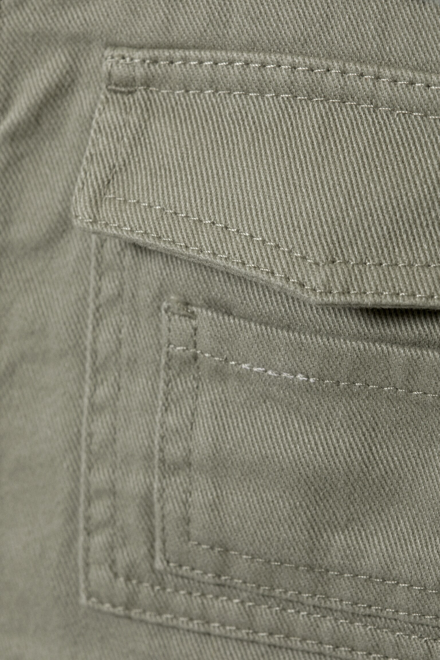 Detachable Sleeve Cotton Jacket - Light Dusty Khaki Green/Light Dusty Beige - 5