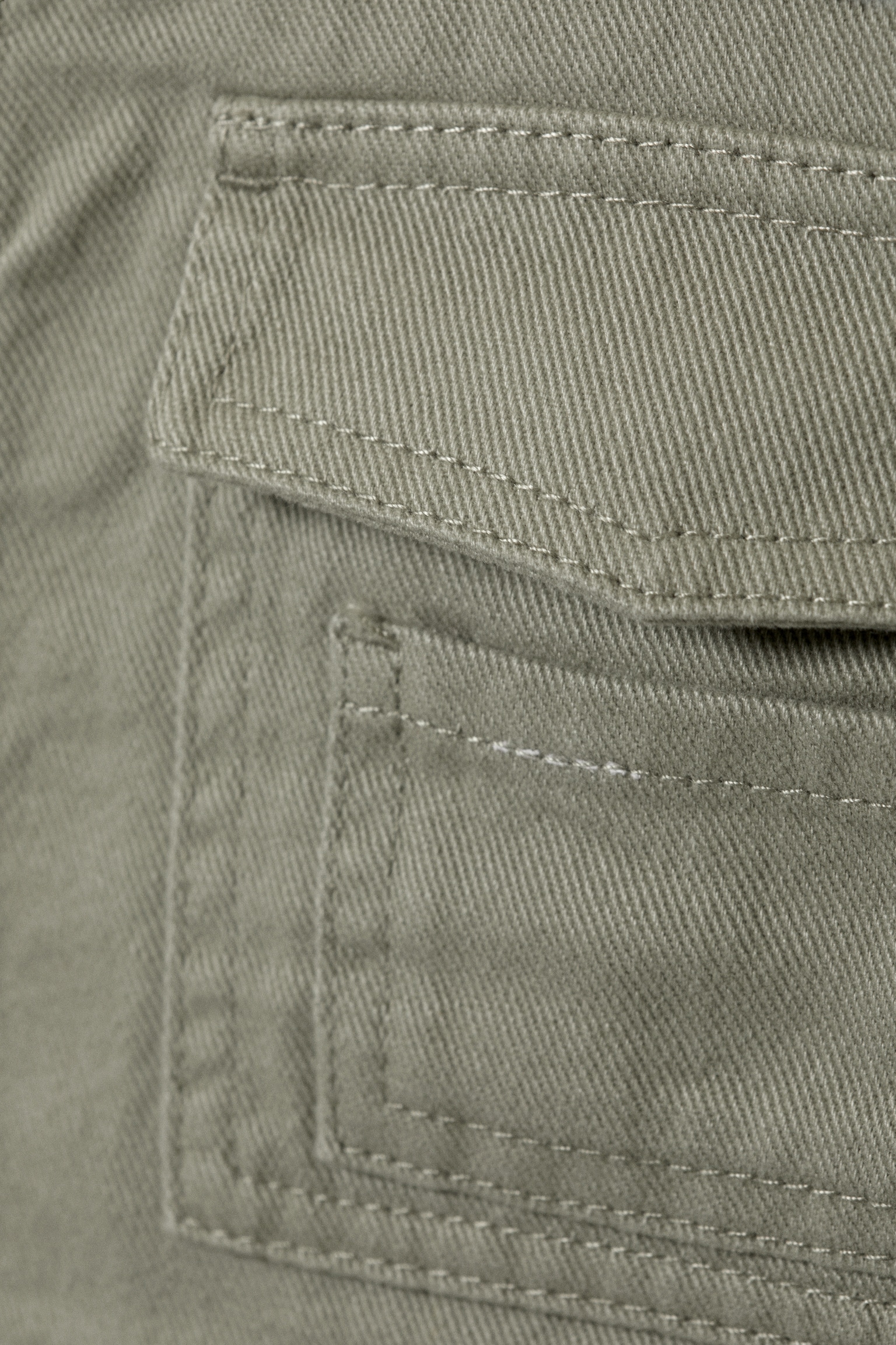 Detachable Sleeve Cotton Jacket - Light Dusty Khaki Green/Light Dusty Beige - 7