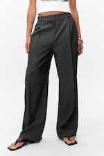 Dark grey - Wide Leg Trousers - 1