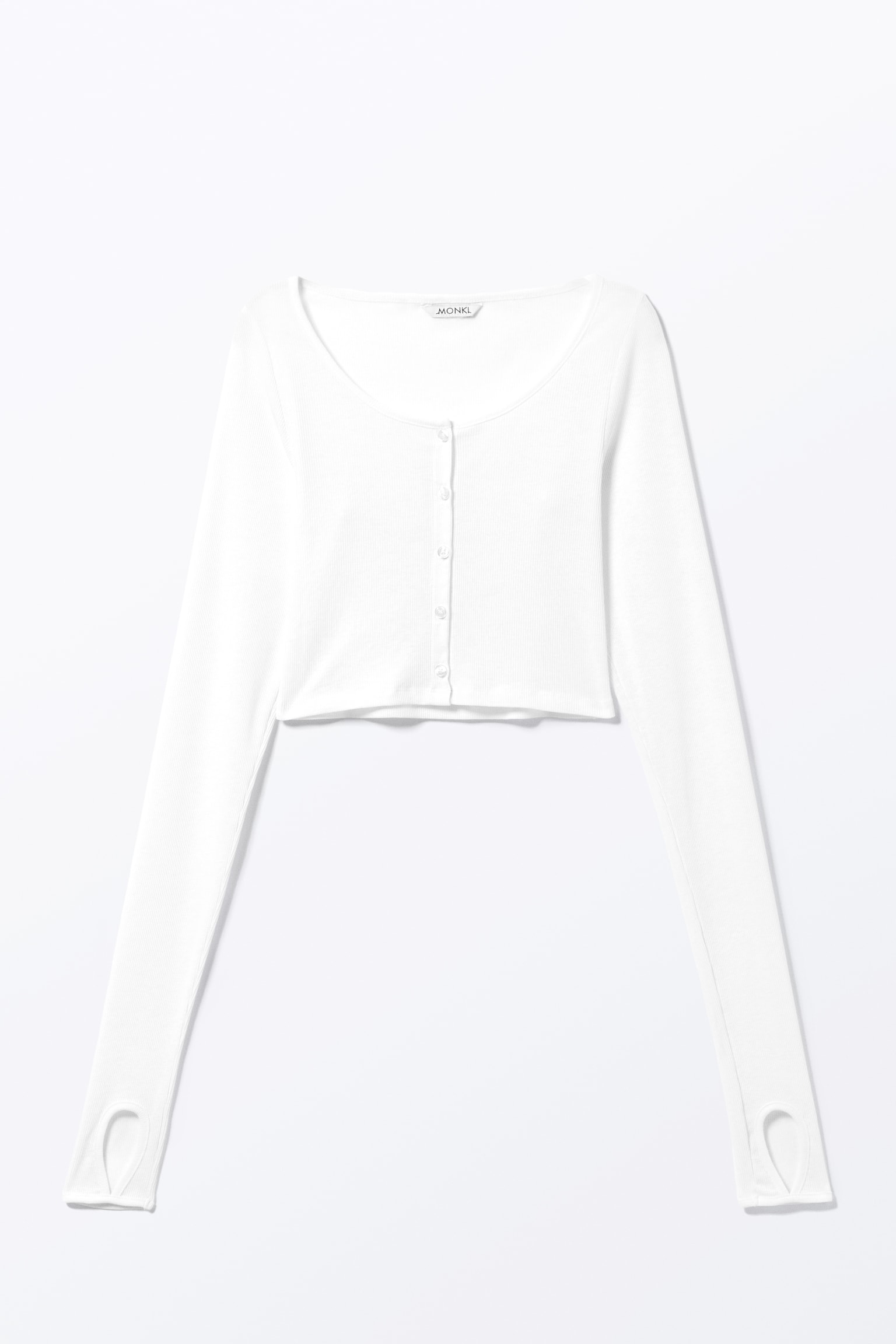 Feiner Ripp-Cardigan - Weiß - 2