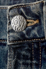 Desert Blue - Peggy Low Waist Loose Baggy Leg Denim Shorts - 1