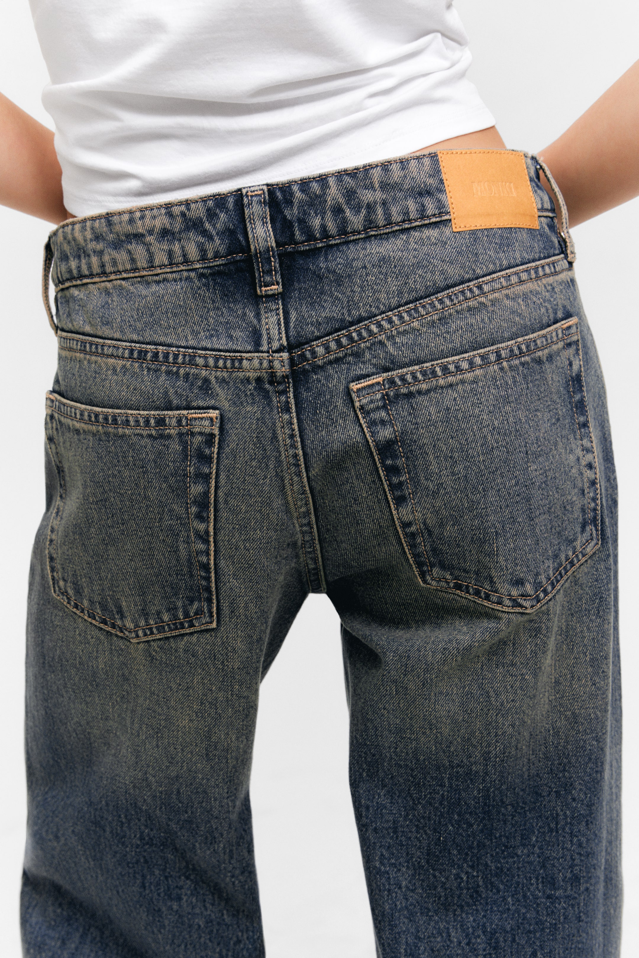 Ver imagen más grande: Vaqueros anchos de tiro bajo Imoo - Desert Blue - MUJER | H&M ES 5