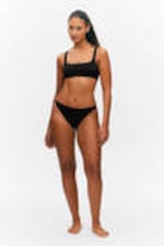 Black - Tanga Bikini Bottoms - 0